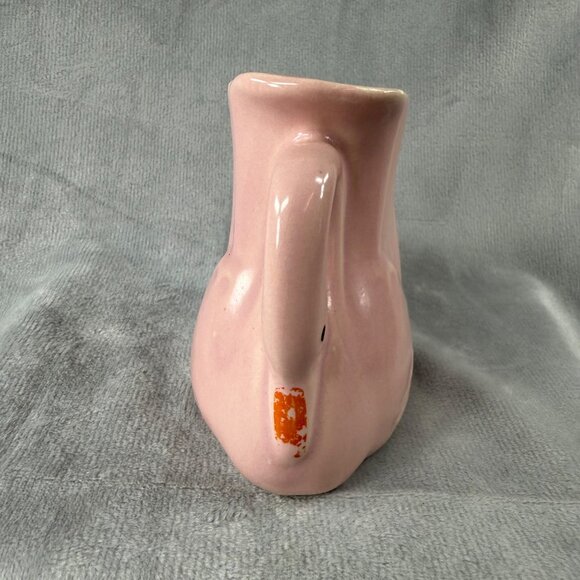 Vintage Pink Ceramic Swan Planter Vase Decor Housewares Container Trinket Dish - Picture 2 of 16